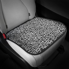 CAR IF 鵝卵石防滑四季空氣網眼車用坐墊, 白色, 2個