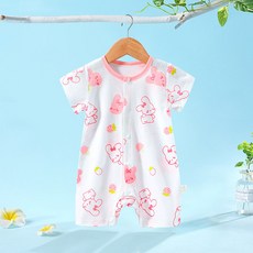 Bebeniz 兒童可愛圖案純棉短袖連身衣