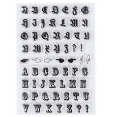 YES MALL 復古日記裝飾 DIY 透明矽膠印章 15, 1個