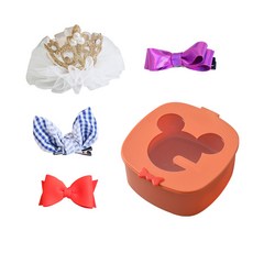 孩童髮夾 4款4+迷你收納盒組合