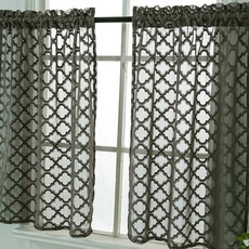 市場情緒晨光平衡窗簾, 堅果黑