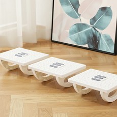 더플로우커머스 시원편안 지압 마사지 발받침대 3p, 화이트