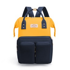 JH Company 彩色雙口袋後背包, 混色