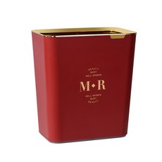 JH컴퍼니 미니멀 라이프 휴지통, 레드, 1개
