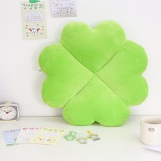 MOCHITOWN 大四葉草幸運抱枕娃娃, 嫩綠色, 45cm