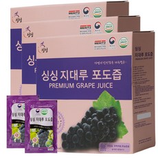 싱싱 지대루 포도즙 50p, 5L, 3개