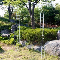 HorTus Garden 復古鐵製花園拱門 N70, 白色