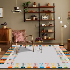 이정데코 펜슬 ABC 알파벳 물세탁 사계절 러그