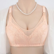 花朵網狀蕾絲哺乳內衣
