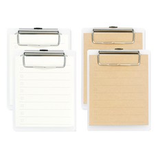 indigoshop 簡單的鉗子備忘錄紙 2 件套, 白色，牛皮紙, 2套