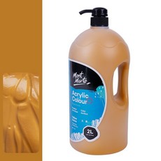 Mont Marte 蒙瑪特 壓克力顏料 土黃, 1 種顏色, 2L