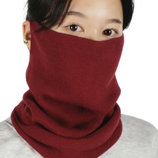 제르소나 슬림 멀티프 무지 귀걸이형 넥워머, 와인, 1개