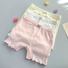 woojooi 女童粉彩鏤空安全褲3件組