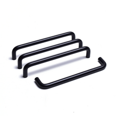 把手世界 10 基本DJ 2孔家具把手 P160mm 黑色, 4個