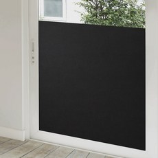 지엔홈 열차단 무점착 암막시트지, 블랙시트