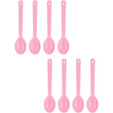 kitchen U 中號湯匙, 8個, 淺粉色