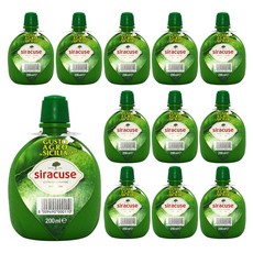 Siracuse 萊姆風味檸檬汁, 200ml, 12個
