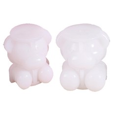 易家烘焙矽膠泰迪熊冰模熊寶寶+熊媽媽套組, 單一顏色, 1套