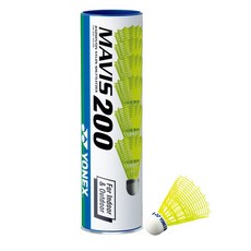 YONEX MAVIS 200 尼龍羽毛球羽毛球夏季 MAVIS-200 6p, 藍帽, 1組, 6入