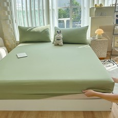 언헤브 솔리드 매트리스 커버