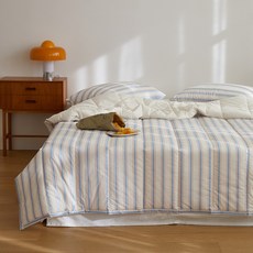 마틸라 빈티지맨션 60수 고밀도순면 간절기 차렵이불 + 베개커버 세트