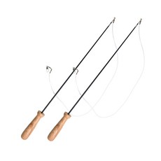 kitteney 補充式原木釣竿, 混合顏色, 2個