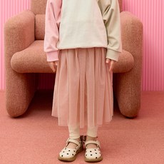 Uravi 女童泰迪熊系列羅紋內搭褲裙