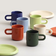 이우아여사 오데뜨 버블 머그컵 350ml x 6종, 혼합색상, 1세트