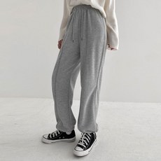 Planday 女款開衩縫線運動褲 中長款