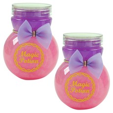 포포팬시 오로라 매직 마법 물약 슬라임, 핑크, 2개