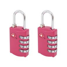 TRAVELSENTRY 密碼安全鎖 粉紅色, 2個