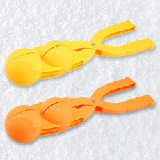 스투피드 스노우볼 메이커 눈집게 만들기 더블 눈덩이 36cm, 2개, 랜덤발송