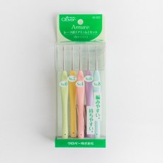 Clover 可樂牌 Amure 蕾絲鉤針組 43-323, 混色, 1套