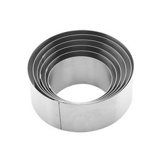 圓形慕斯圈組, 1套