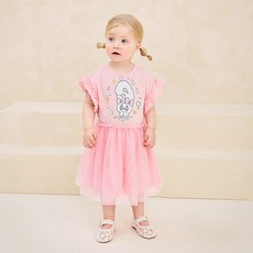 milkmile 女童透氣Esther Bunny閃亮可愛紗裙連身裙