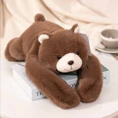 I'CLE 肩背超細纖維動物絨毛玩偶, 1個, 30cm, 熊