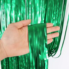 마켓에이 매트컬러 실크 파티커튼 1 x 2 m, 그린, 3개