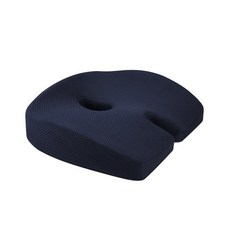 3D 초밀착 대나무숯 메모리폼 방석, 네이비, 1개