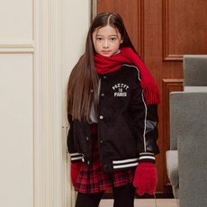 SMTWO 兒童毛呢棒球外套