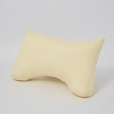 可支撐至肩膀的圓弧枕芯, 米色, 2個