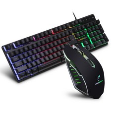 PLEOMAX club LED背光有線電競鍵盤+滑鼠組, 單一顏色, AVEC-WMK520, 一般型