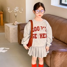 BabyMax 女童字母大學T百褶裙套裝 R10931