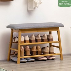 TVBM Korea DIY原木長椅型鞋櫃 2層 中型, 混色