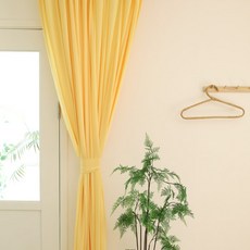 메종텍스타일 방염 도톰한 촤르르 쉬폰커튼 + 저소음 고급 레일 세트 방문설치