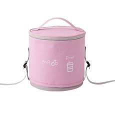 Market Gamsung熱帶風便當袋 圓形 粉紅, 1個