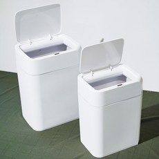 Lux Liv 智能自動感應垃圾桶 16L + 12L 套組, 白色