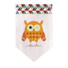 可愛魔鬼氈旗幟窗簾 L24, 18