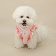 RITOGATO 狗狗花翼韓服披風背心, 1個, 粉紅色