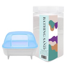 Rora Pet 倉鼠沐浴沙 無香 + 浴室隨機出貨套組, 1套