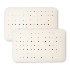 acacia home 乳膠低枕 一般型 2入, 白色